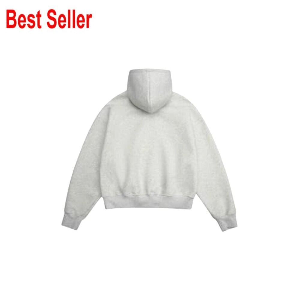 Oversized Cropped Hoodie Unisex Boxy Fit Casual Pullover Sweatshirt - Picture 2 of 7